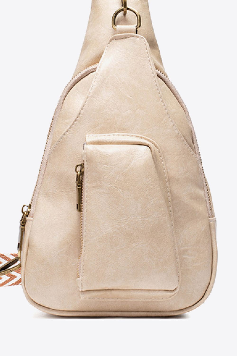 Light Gray All The Feels PU Leather Sling Bag