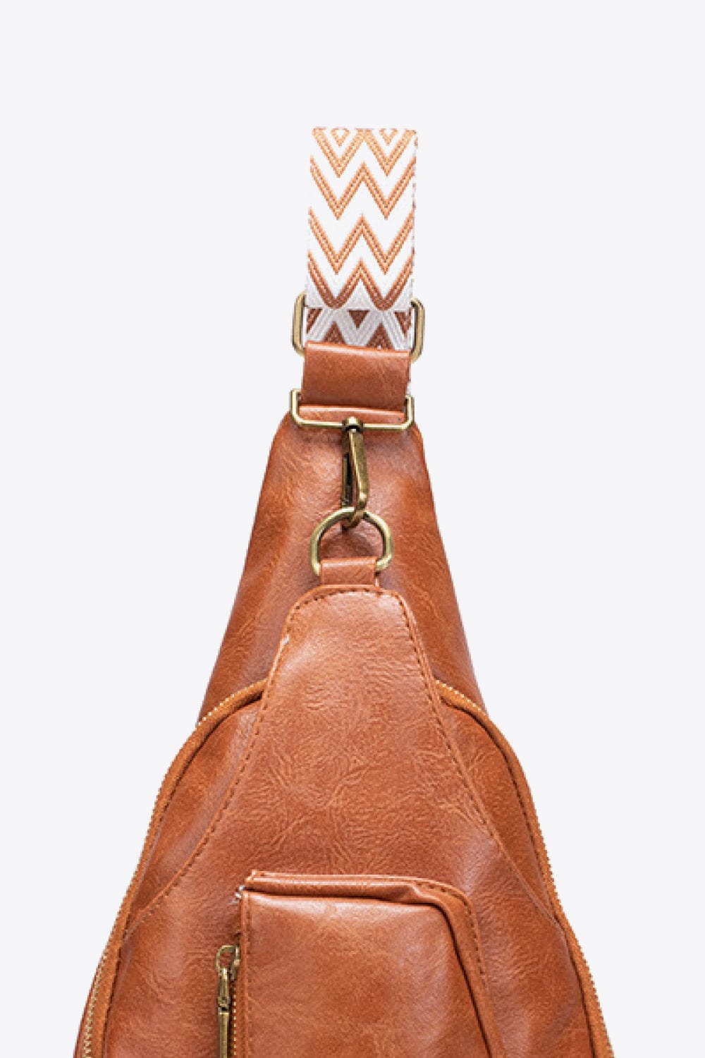 White Smoke All The Feels PU Leather Sling Bag