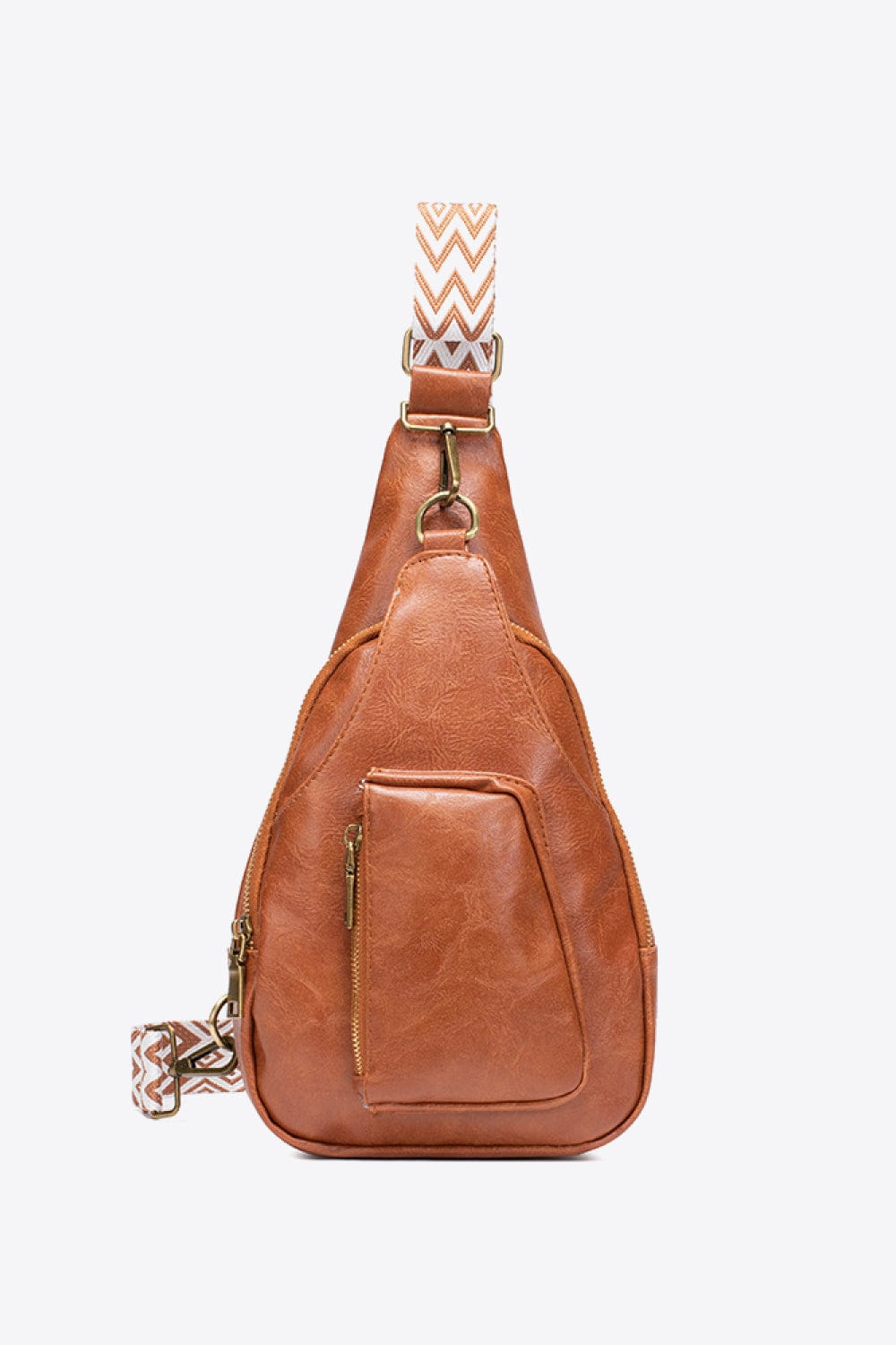 White Smoke All The Feels PU Leather Sling Bag