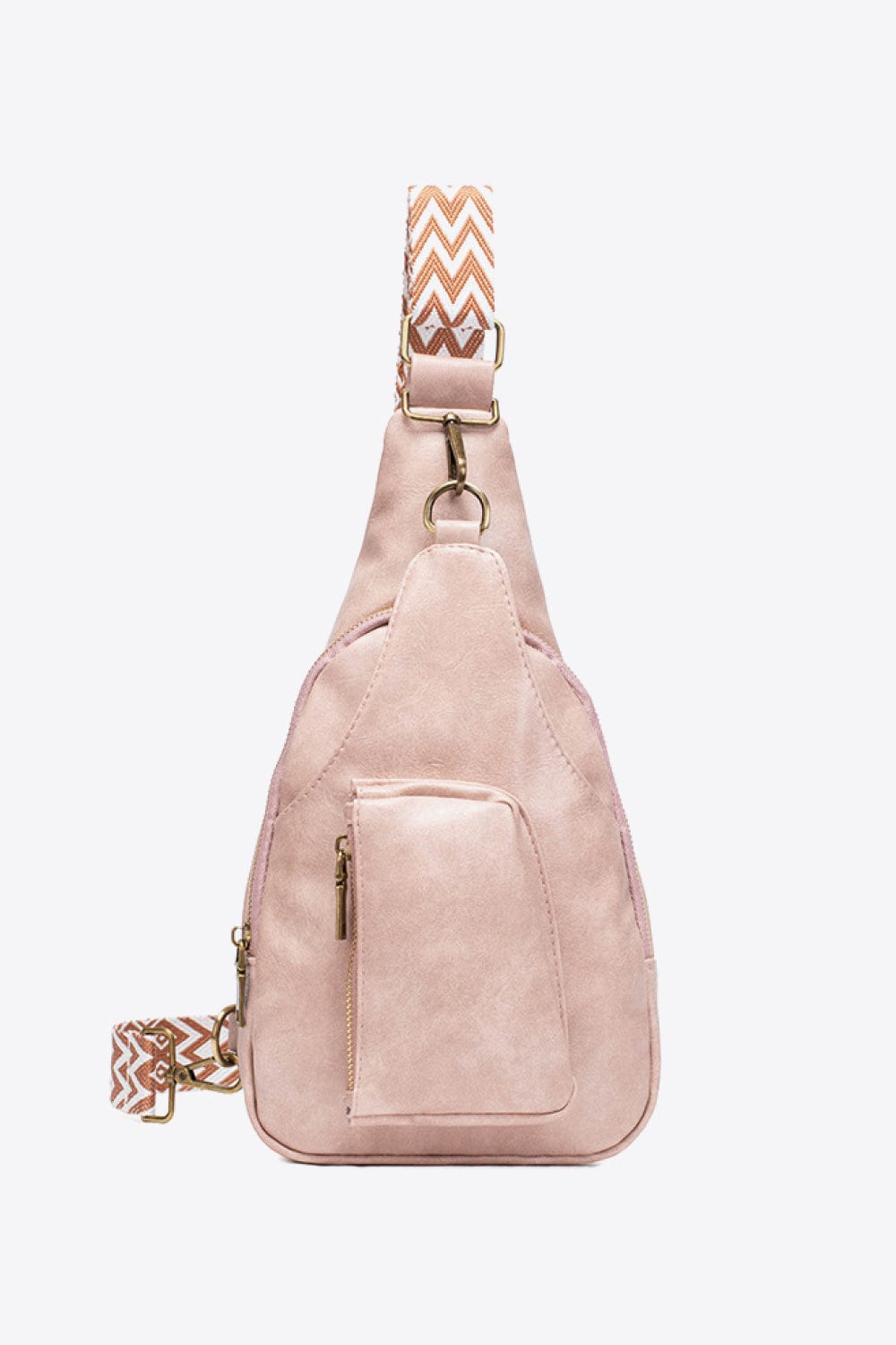 White Smoke All The Feels PU Leather Sling Bag