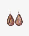 White Smoke Teardrop Drop Earrings