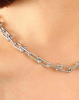 Tan Chunky Chain Titanium Steel Necklace