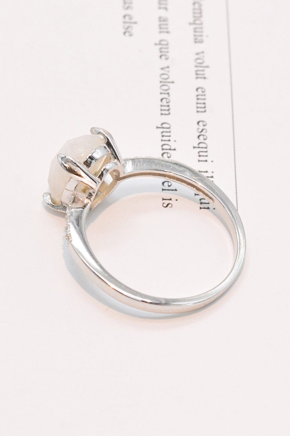 Misty Rose Get A Move On Moonstone Ring