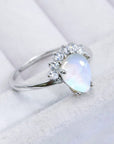 Light Gray 925 Sterling Silver Moonstone Ring