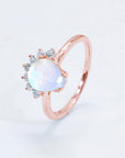 Lavender 925 Sterling Silver Moonstone Ring