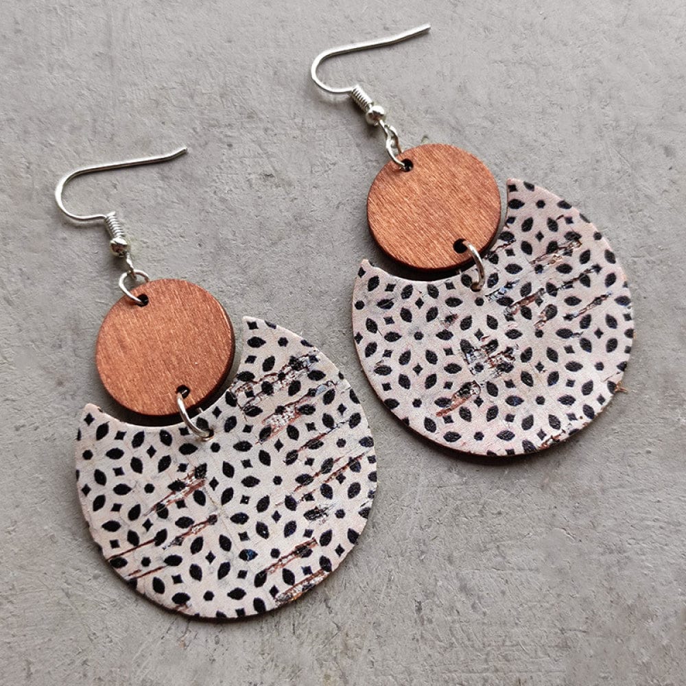 Dark Gray Ms.Pac-Man Shape Dangle Earrings