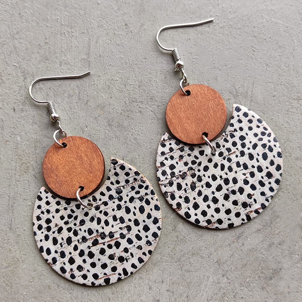 Dark Gray Ms.Pac-Man Shape Dangle Earrings