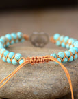 Rosy Brown Turquoise Beaded Bracelet