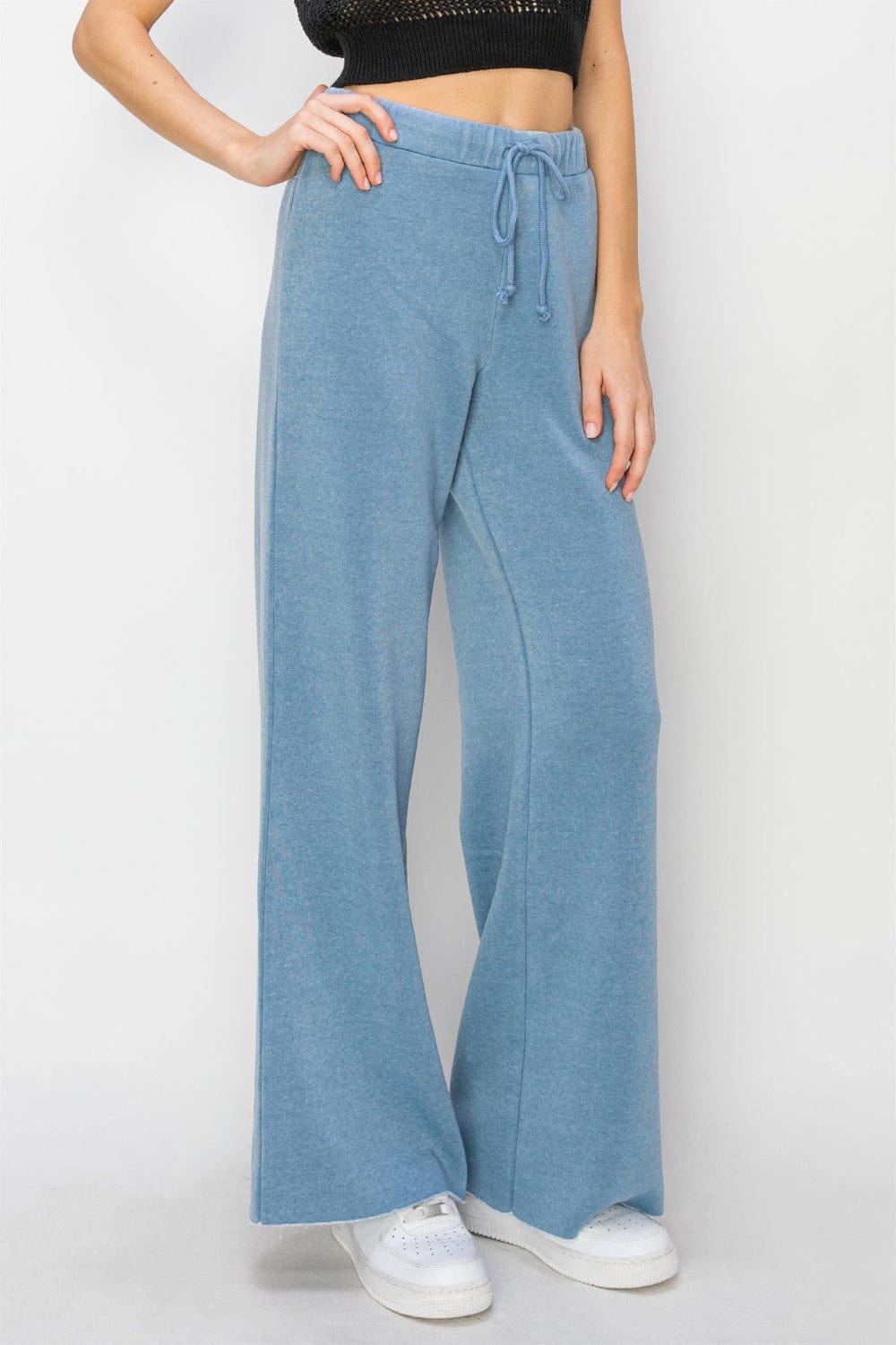 Light Gray HYFVE Drawstring Wide Leg Pants