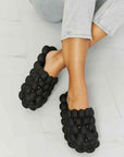 Light Gray NOOK JOI Laid Back Bubble Slides in Black