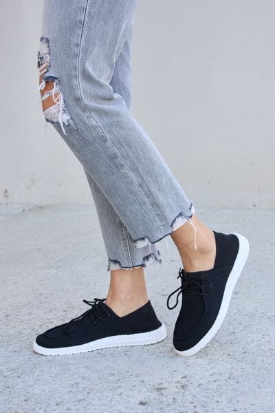 Gray Forever Link Flat Round Toe Lace-Up Sneakers