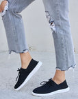 Gray Forever Link Flat Round Toe Lace-Up Sneakers