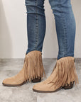 Gray Legend Women's Fringe Cowboy Western Ankle Boots