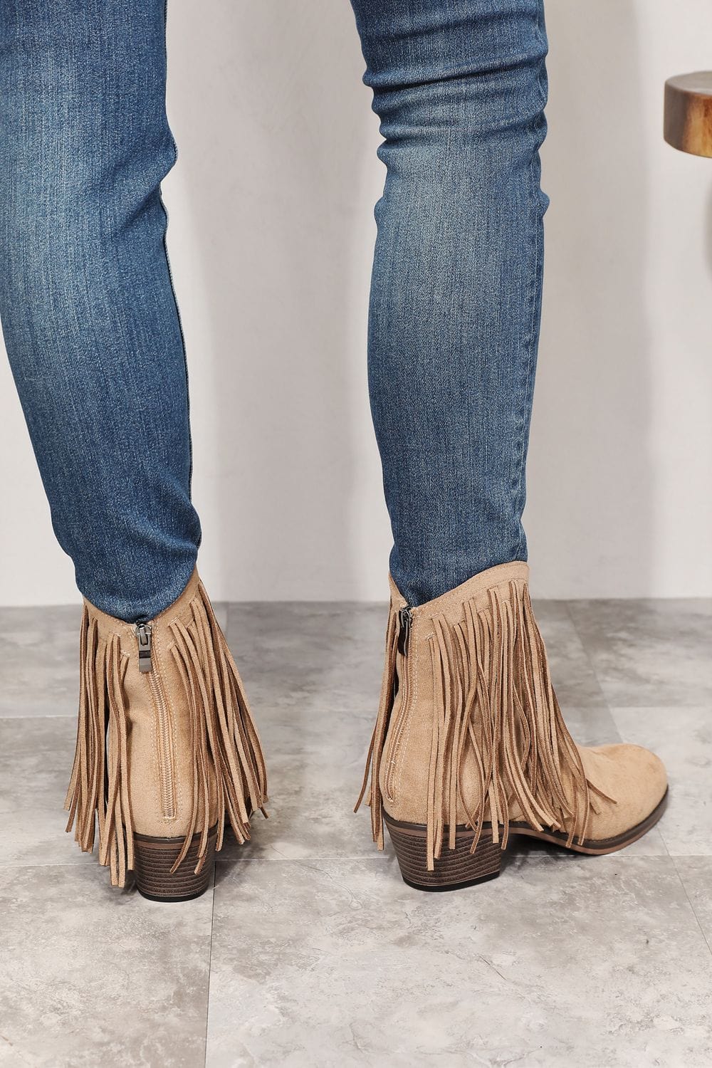 Gray Legend Women's Fringe Cowboy Western Ankle Boots