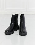 Lavender MMShoes What It Takes Lug Sole Chelsea Boots in Black