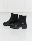 Lavender MMShoes What It Takes Lug Sole Chelsea Boots in Black