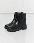 Lavender MMShoes What It Takes Lug Sole Chelsea Boots in Black