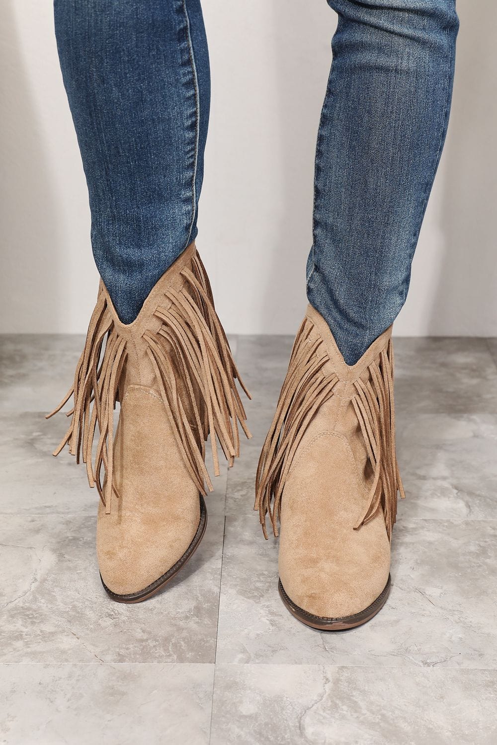 Gray Legend Women's Fringe Cowboy Western Ankle Boots